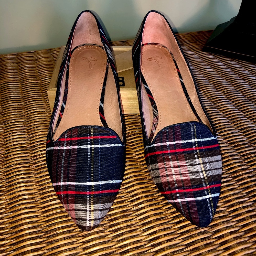 Joie Tartan Plaid Flats in EUC SZ 9/9.5